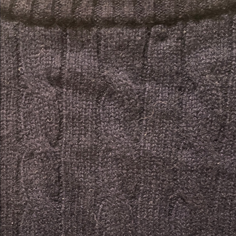 Lands' End Dark Blue Knit Kaschmir Sweater - Picture 5 of 6